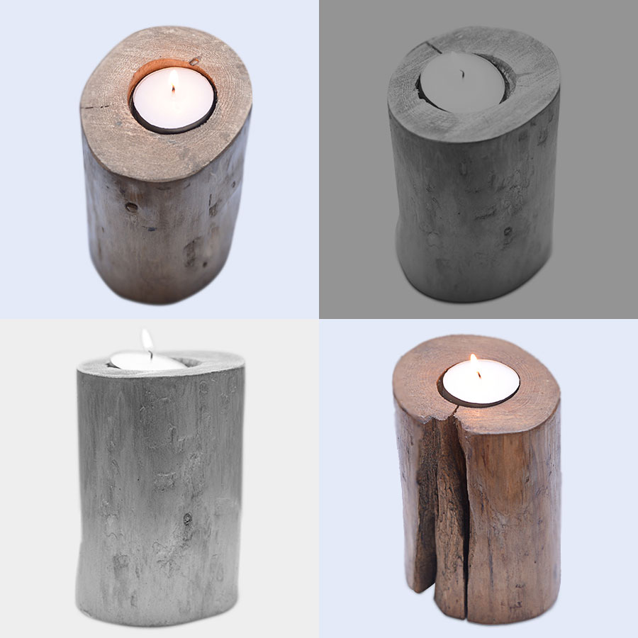 Portaespelmes de fusta